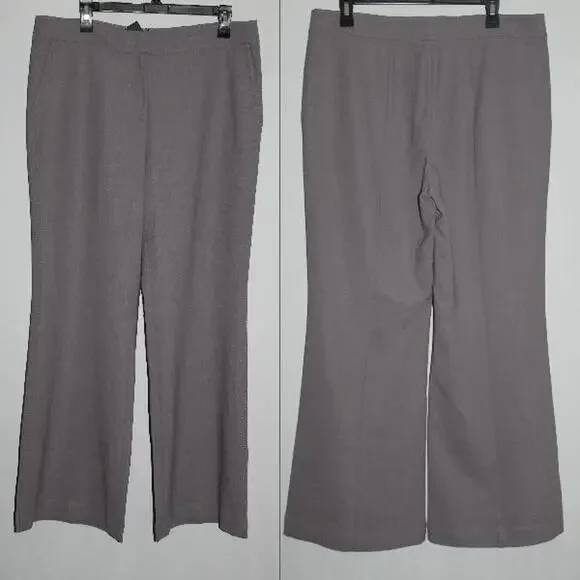 NWT Lafayette148 Trouser Wide Leg Pants Wool Blend Soapstone Size 14 H10126 - Picture 10 of 11